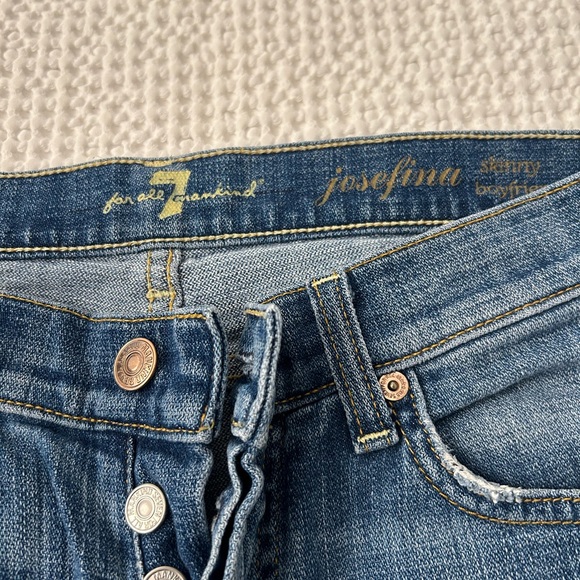 7 For All Mankind Jeans “Josefina” Skinny Boyfriend - Size 25 - Picture 2 of 4